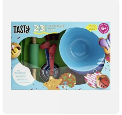 Tasty Kits Cookie Baking Gadget Set, Real Kid-Safe Baking Tools,  23 Pieces - Image 1 of 2