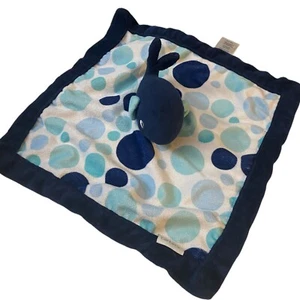 Carter’s Navy Blue Ocean Whale Baby Blanky security blanket lovey Soft Plush - Picture 1 of 5