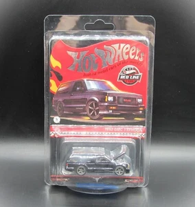 Hot Wheels RED LINE CLUB, 1992 GMC TYPHOON, Black, Real Riders, In Protector - Picture 1 of 2