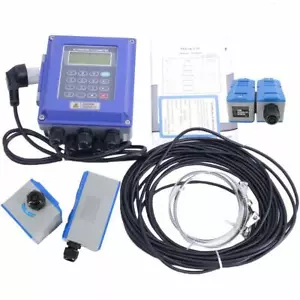 Wall Mounted Ultrasonic Liquid Flow Meter Water Flowmeters DN50-6000mm - Picture 1 of 8