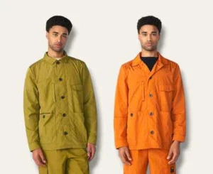 FILA GARRISON LEICHTE SHIRTJACKE (GRÜN MOOS & BURNT ORANGE) - Bild 1 von 9