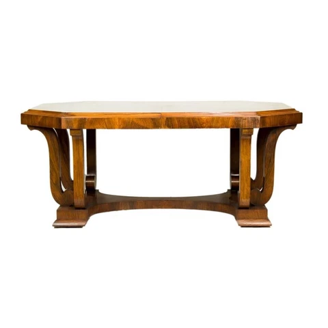 ART DECO ROSEWOOD DINING TABLE - CIRCA 1930 (AF1-008:) Cover