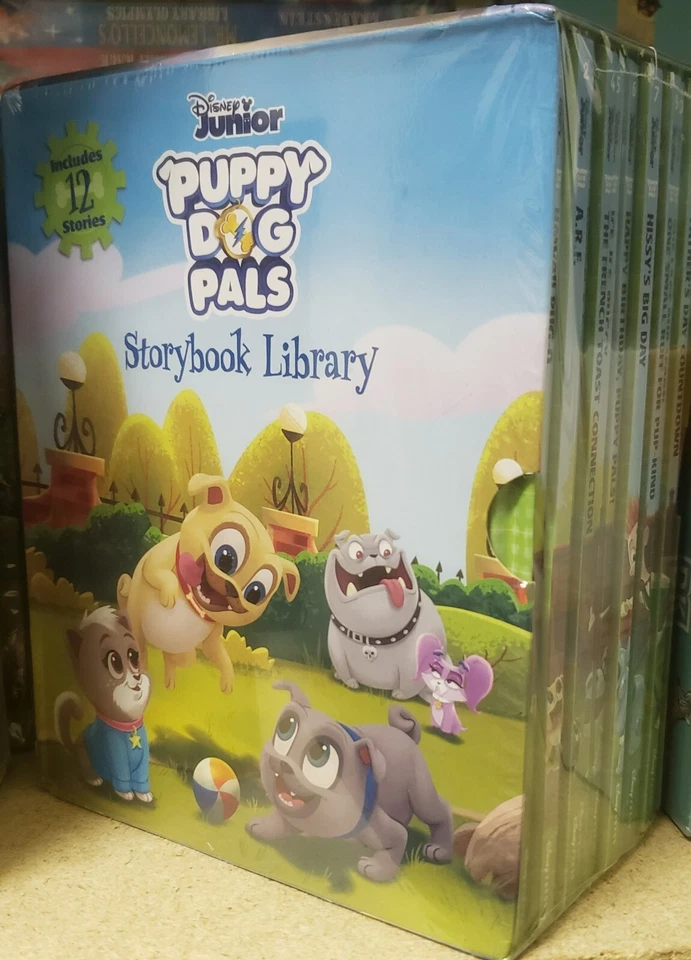Disney Junior Puppy Dog Pals Storybook Library Boxed Set 12 Hb Books