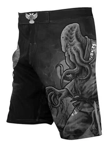 Raven Fightwear Men's BJJ Horror Cthulhu MMA Shorts BJJ Black Edition - Picture 1 of 3