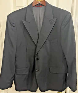 Linea Uomo Men’s Gray Wool Stretch Performance Suit Jacket Blazer 46S - Picture 1 of 6