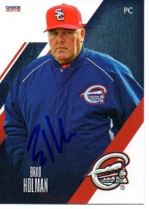 Brad Holman 2018 Syracuse Chiefs Signed Card