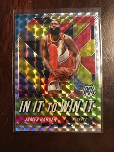 Mosaico en él para ganarlo James Harden 2019-20 inserto paralelo de mosaico plateado - Imagen 1 de 2
