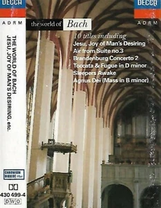Various The World Of Bach CASSETTE ALBUM Classical choral concerto toccata - Picture 1 of 12