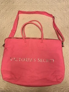 PINK Victoria's Secret Cotton Blend Beach Tote Bag - Pre-Owned - Picture 1 of 6