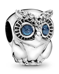 PANDORA Schmuck Silber Charm Funkelnde Eule 798397NBCB - Bild 1 von 2