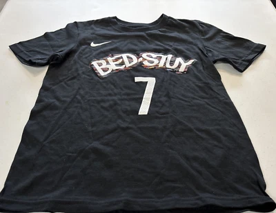 The Nike Tee Brooklyn Nets Kevin Durant Jersey Shirt Kids Size S 8 Bed Stuy RARE - Image 1 of 4