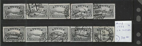 ESTONIA Classics...#112...Used (Nice Cancels)...1920...Lot of 10...SCV $30.00 #1 Cover