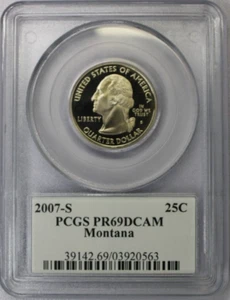 2007-S Montana State Quarter PCGS PR69DCAM - Picture 1 of 4