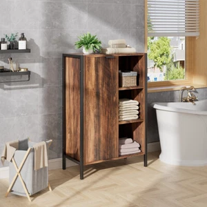 Vintage Industrial Cupboard Kitchen Bathroom Storage Unit Retro Rustic Cabinet - Picture 1 of 18