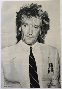 ROD STEWART Nick Lowe 1984 Clipping Japan Magazine ML 10O - Picture 1 of 2
