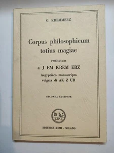 MAGIA - CORPUS PHILOSOPHICUM TOTIUS MAGIAE Aegyptiaco manuscripto - Imagen 1 de 1
