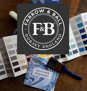 Farrow & Ball - Hand Painted Sample Colour Cards , size A5 ( 15cm x 21cm) - Picture 1 of 154