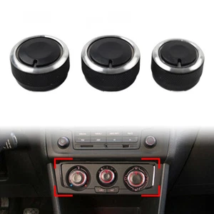 ?Air Conditioning Heat Control Knob A/C Switch Decor FOR VW POLO(9N,9N3&6R)04-13 - Picture 1 of 13
