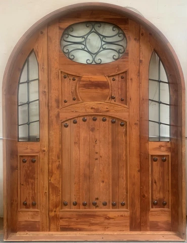 Rustic reclaimed lumber 80 X 119 church winery castle solid wood Doug Fir door Cover