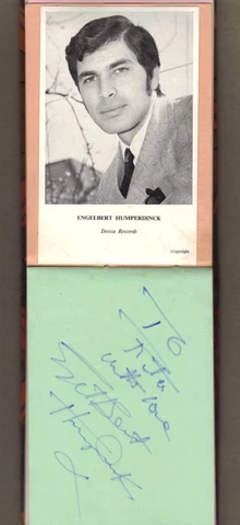 ENGELBERT HUMPERDINCK & TED ROGERS -  ORIGINAL HAND-SIGNED ALBUM PAGES  1968 Cover
