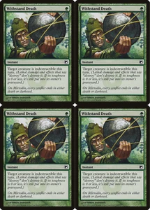 MTG 2010 RESISTI ALLA MORTE - ISTANTANEA - CARTA MAGICA x4 copie - Foto 1 di 2