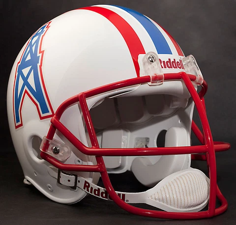 EARL CAMPBELL HOUSTON OILERS Schutt NOPO-SW Football Helmet FACEMASK - RED Cover
