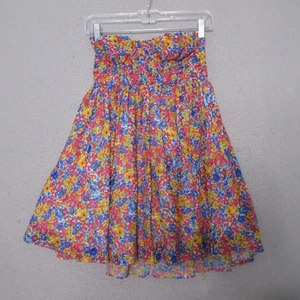 Vestido For Love & Lemons Pequeño Sasha Floral Mini Sin Mangas Vibrante Festival Nuevo con Etiquetas - Imagen 1 de 15