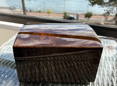 Breitling Luxury Wooden Presentation Jewellery Box - Image 1 of 4