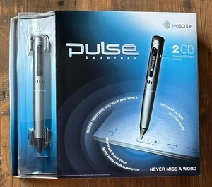 PULSE - SMARTPEN - 2 GB - LIVESCRIBE - 200 HOURS OF AUDIO - Picture 1 of 4