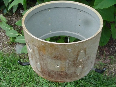 1977 ROGERS vintage DRUMS 8x12 Fullerton era stripped tom drum shell - project - Image 1 of 4