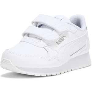 Puma 12 Unisex Kinder Weiß Hook & Loop St Runner Hook Sneaker Schuhe - Bild 1 von 11
