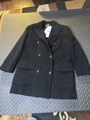 Casaco feminino Ralph Lauren lã ervilha 8 peito duplo novo com etiquetas - Imagem 1 de 4