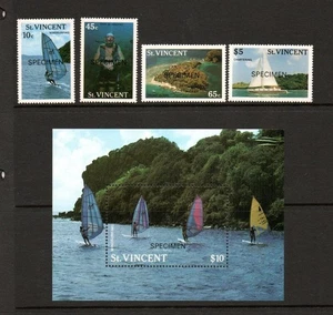 ST VINCENT LM/M 1988 SG1133-1136 & MS1136a TOURISMUS (EXEMPLAR) - Bild 1 von 1