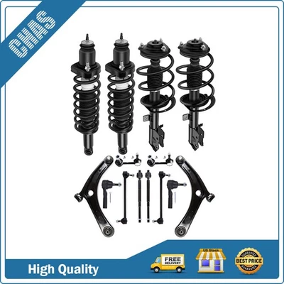 For Dodge Caliber 07-12 Complete Struts Assembly Sway Bar + Control Arm Tierods Foto 1 de 4