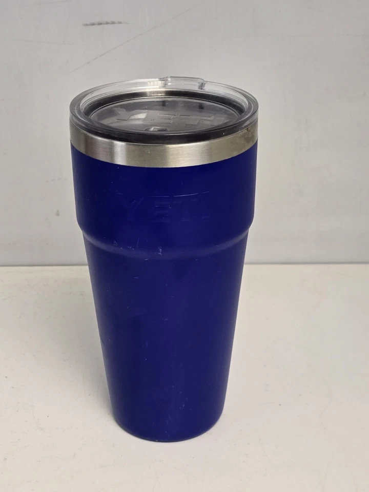 YETI 26 oz OFFSHORE BLUE Rambler Tumbler Stackable Cup  ( NO STRAW ) LID LE - Image 1 of 4