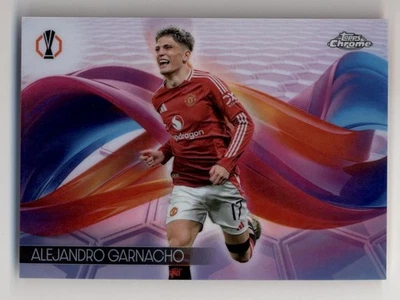2024-25 Topps Chrome UEFA Europa League Alejandro Garnacho Helix Case Hit SSP - Image 1 of 2