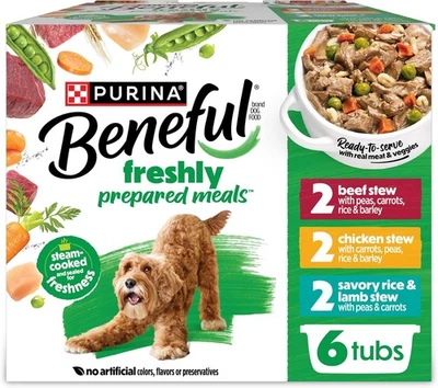 Purina Beneful Protein Gravy alimento húmedo para perros variedad 10 onzas (paquete de 6), marrón  Foto 1 de 4