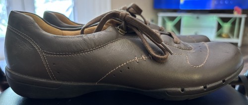 Scarpe mocassino Clarks Artisan pelle destrutturata pizzo comode donna TG 7 1 2 M