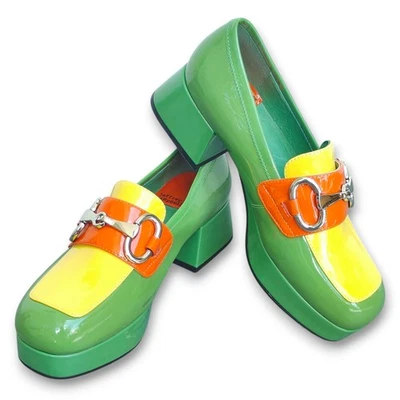 Mocasines Jeffrey Campbell Retro Mujer Estudiante 2 Plataforma Talla 7.5 Usados en Excelente Condición Foto 1 de 4