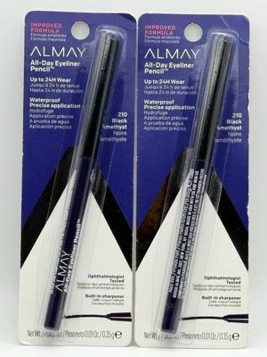 ALMAY - LOT OF 2 - Top Of The Line Eyeliner - 210 Black Amethyst - NEW & Sealed - Image 1 of 4