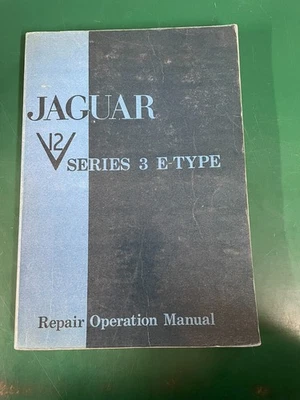 Jaguar V12 Serie 3 E-Type E165/2 1971 Manual de servicio British Leyland Foto 1 de 4