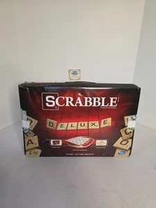 Gioco Scrabble Deluxe Edition - 100% Completo - Gameboard Rotante Scatola Aperta  - Foto 1 di 2