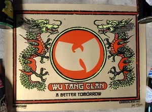 Rare Wu Tang Clan Silkscreen Poster - 2015 Concert Tour - # 120/200 - Picture 1 of 6