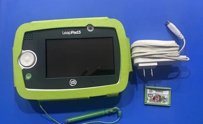 LeapFrog LeapPad3 Green Tablet Transformers  Game- Cover/Case Charger Leap Frog - Image 1 of 4