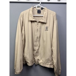 TPC Sugarloaf Country Club Atlanta Golf Zip Windbreaker Jacket Mens XL Flaw - Picture 1 of 9