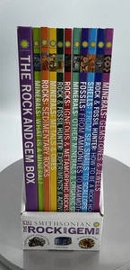 DK Smithsonian The Rock and Gem Box 10 Hardcover Book Set LED Keychain 8+ Kids - Picture 1 of 24