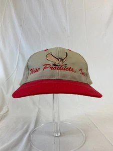 Gorra de béisbol Wise Products Snapback sombrero búho rojo tostado billete ajustable OSFA informal - Imagen 1 de 11