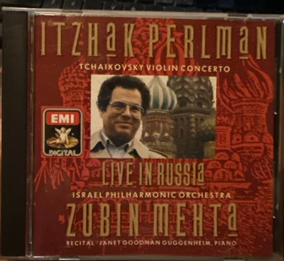 Tchaikovsky Violin Concerto Etc. Live In Russia Mehta CD 1990 Itzhak Perlman - Image 1 of 2