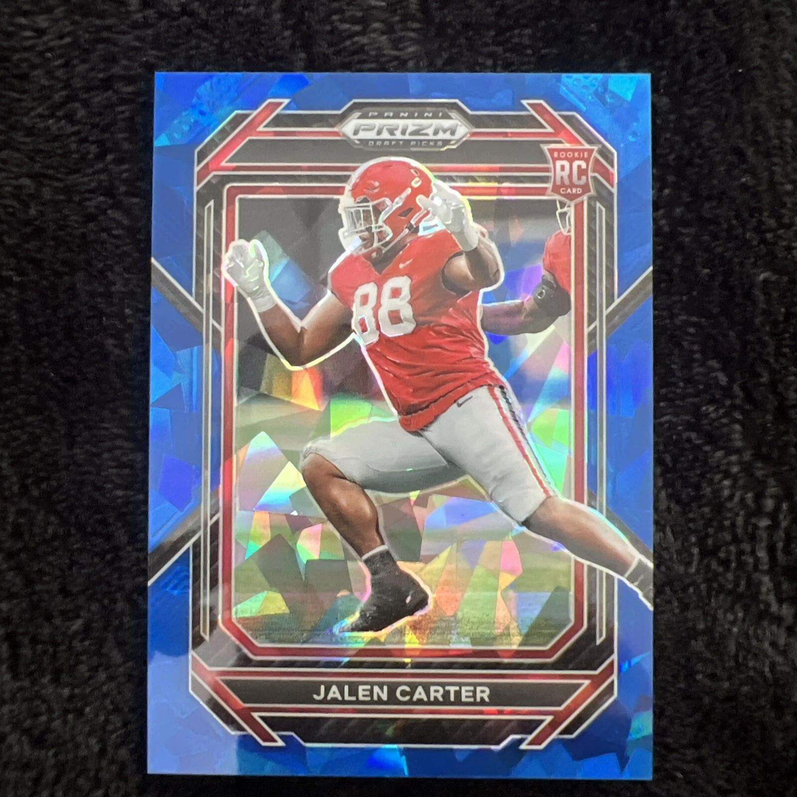 JALEN CARTER 2023 Prizm Draft Picks Blue Ice Prizm Rookie RC SP #163 54/99