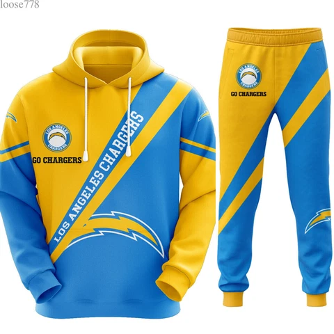 Los Angeles Chargers Tracksuits Men's Hoodies Pants Jogging Sweatpants Swaetsuit Cover